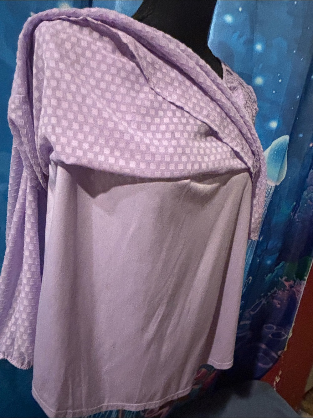 Lavender Long Sleeve Peasant Top - Unbranded - Picture 8 of 14